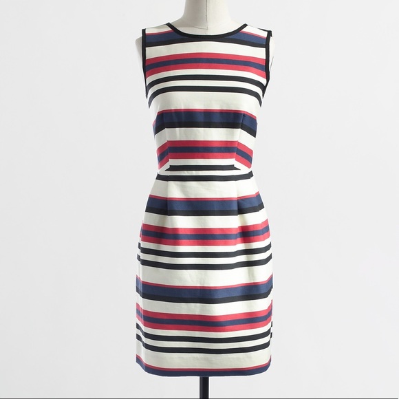 J. Crew Factory Multicolor Stripe Dress - Picture 2 of 9